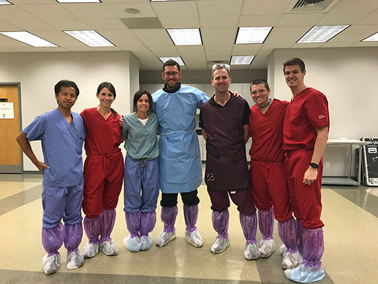 Cadaver Hip Arthroscopy Lab with Wash U Recon and Hip Preservation Fellows